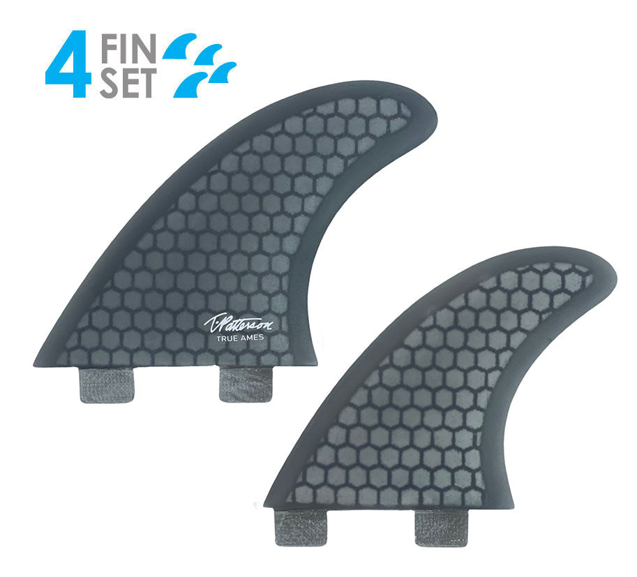 Timmy Patterson Quad FCS Compatible Surf Fins by True Ames